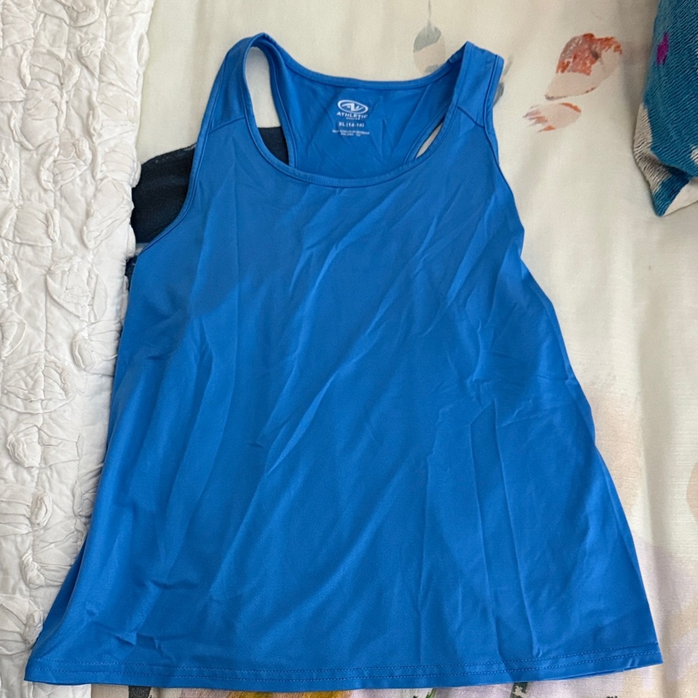 Athletic Works Blue Kids Tank Top